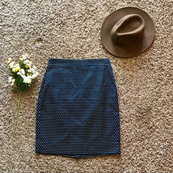 J.Crew Polka Dot Pencil Skirt - Picture 4 of 7
